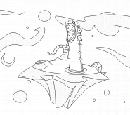 Four Eyed Space Alien - coloring page n° 181