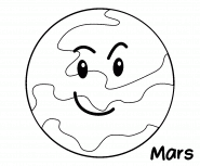 Mars, the Amazing Red Planet - Online Coloring