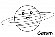 Saturn and Its Magnificent Rings - Online Coloring