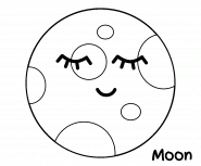 The Moon, Our Neighbor in Space - Online Coloring The Moon, Our Neighbor in Space - Online Coloring