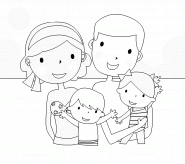 Family on vacations - coloring page n° 182