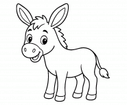 An Adorable Little Donkey - Online Coloring An Adorable Little Donkey - Online Coloring