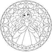 A Magical Mandala Fit for a Princess! - Online Coloring A Magical Mandala Fit for a Princess! - Online Coloring