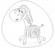 Zebra - coloring page n° 188