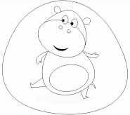Hippo - coloring page n° 189