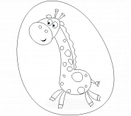 Giraffe - coloring page n° 190