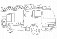 Fire apparatus - coloring page n° 207