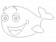 Funny whale - coloring page n° 21