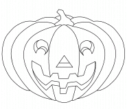 Halloween's pumpkin - coloring page n° 213