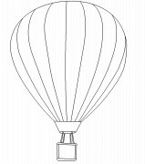 Hot Air Balloon - coloring page n° 224