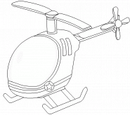 Helicopter - coloring page n° 228