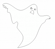 A spooky ghost - coloring page n° 229