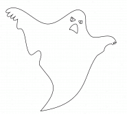 A spooky ghost - coloring page n° 229