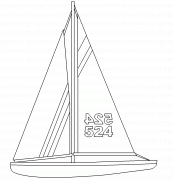 Sailing yacht - coloring page n° 231
