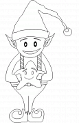 Christmas Elf - coloring page n° 241