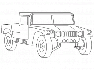 US Army Hummer - coloring page n° 25