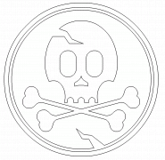 Skull - coloring page n° 253