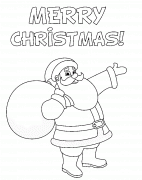 Santa Claus Merry Christmas - coloring page n° 26
