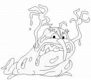 Scary bacteria - coloring page n° 260