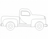 Pickup truck - coloring page n° 263