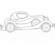 Vintage car - coloring page n° 268