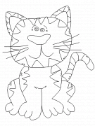 Brown Tabby Cat - coloring page n° 27