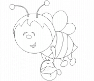 Bee - coloring page n° 273