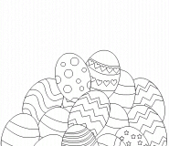 Colored Easter Eggs - coloring page n° 274