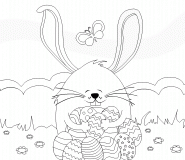 Easter Bunny - coloring page n° 275