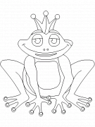 Happy Frog Prince - coloring page n° 28