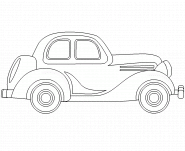 Antique car - coloring page n° 284