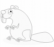 Beaver - coloring page n° 292