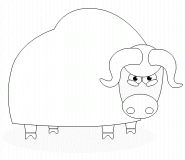 Muskox - coloring page n° 298