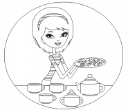 Finger Food and Tea Time - coloring page n° 300
