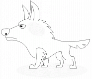 Arctic fox - coloring page n° 304