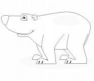 Polar bear - coloring page n° 308