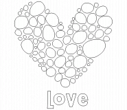 Love heart - coloring page n° 312