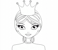 Pretty Princess - coloring page n° 317