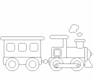 Steam Engine Locomotive Train - coloring page n° 349