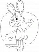 Happy Easter Bunny - coloring page n° 35
