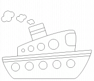 Little SteamBoat - coloring page n° 350