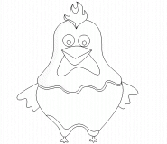 Brown Hen - coloring page n° 362