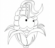 Happy Corn - coloring page n° 378