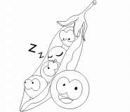 Pea Pod Family - coloring page n° 379