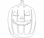 Spooky Halloween Pumpkin - coloring page n° 393
