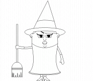 Halloween Witch - coloring page n° 397