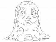 Cute Cartoon Monster - coloring page n° 40