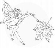 Autumn Fairy - coloring page n° 404