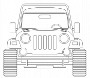 Jeep Wrangler 4x4 - coloring page n° 408