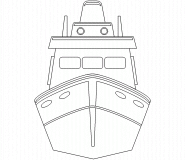Coast Guard Boat - coloring page n° 412